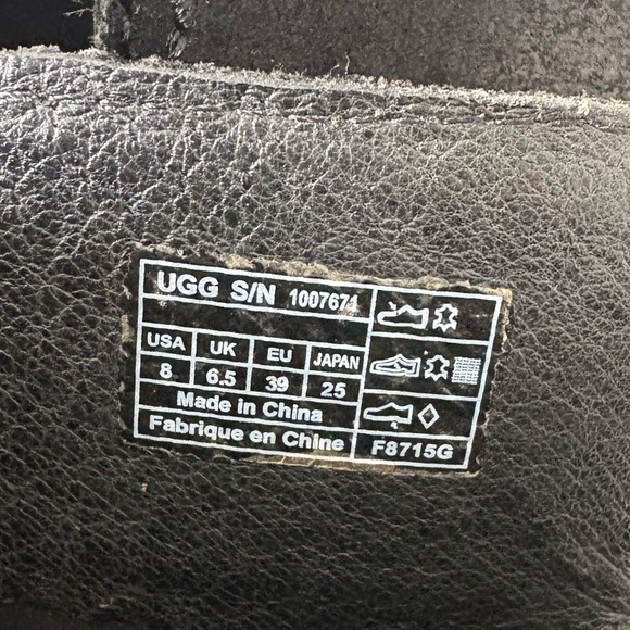 UGG 1007671 Black Dayle Tall Boots Size 8 - Picture 9 of 12